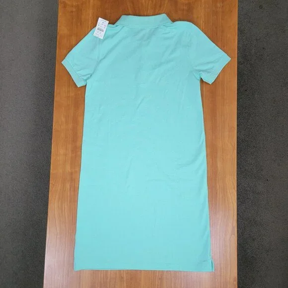 NWT J. Crew Mint Green Short Sleeve Polo T-shirt Dress - XXS - Picture 6 of 13
